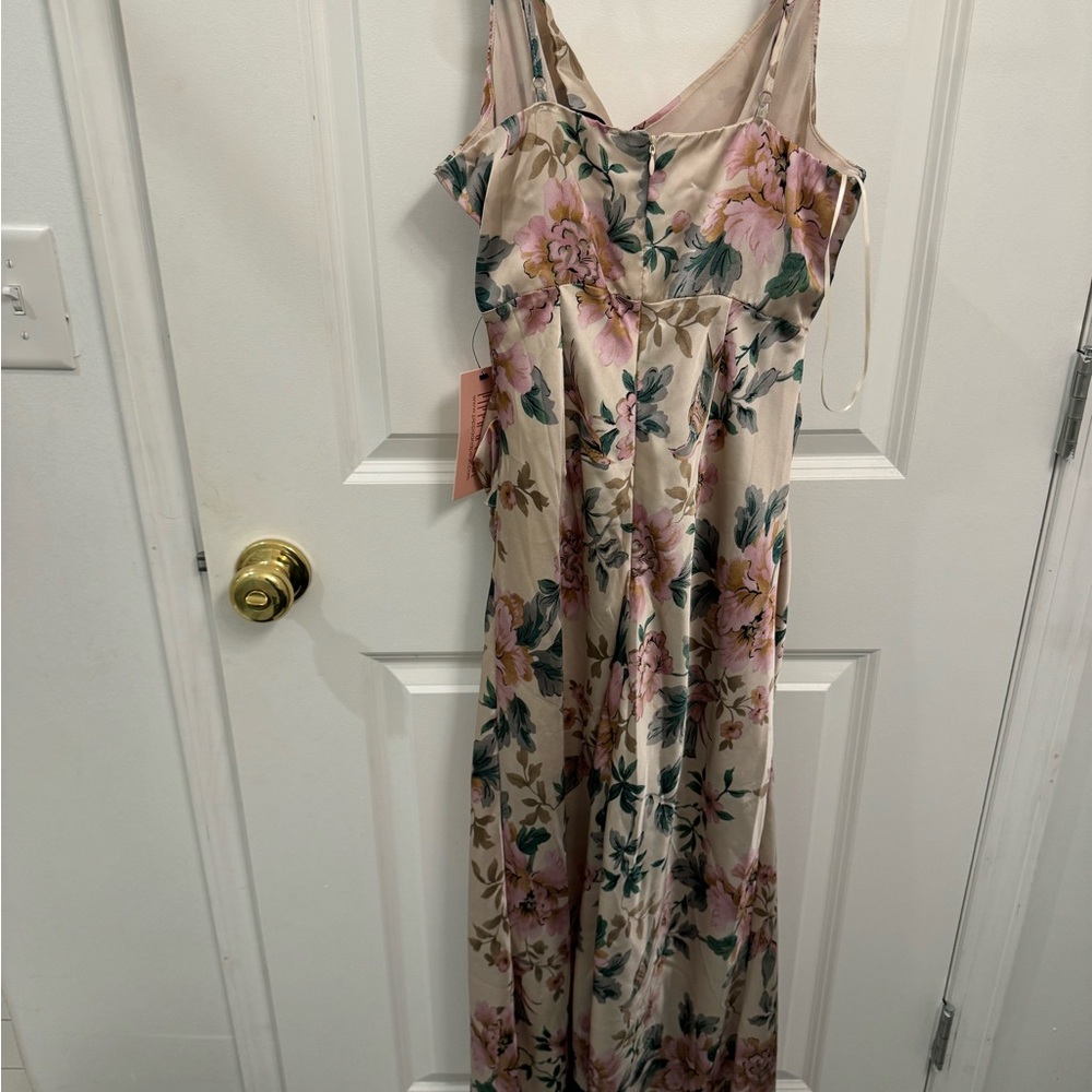 Pippa & Pearl Camille Floral Satin Maxi Dress